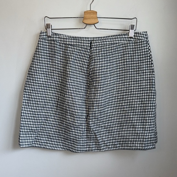 Reformation Baker Linen Skirt SZ 12 - Picture 3 of 5